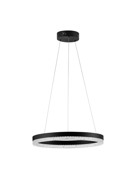 Pendelleuchte Adria Typ A - Aluminium - 1-flammig - Schwarz - Durchmesser: 40 cm