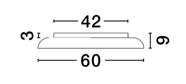 Deckenleuchten Linus - Aluminium - 1-flammig - Gold - Durchmesser: 60 cm