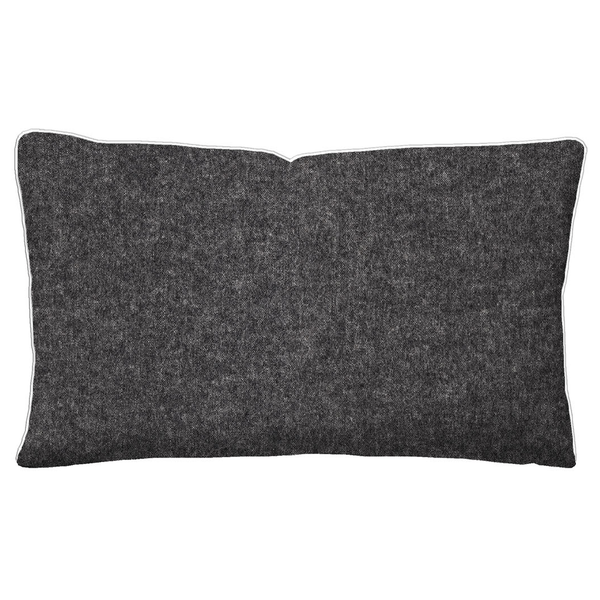 Melange-Flanell Kissenbezug Zordo - Baumwolle - Anthrazit - 40 x 60 cm