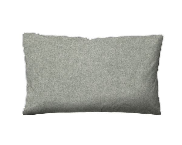 Melange-Flanell Kissenbezug Zordo - Baumwolle - Anthrazit - 40 x 60 cm
