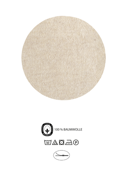 Melange-Flanell Bettwäsche Zordo - Beige - 135 x 200 cm + Kissen 80 x 80 cm