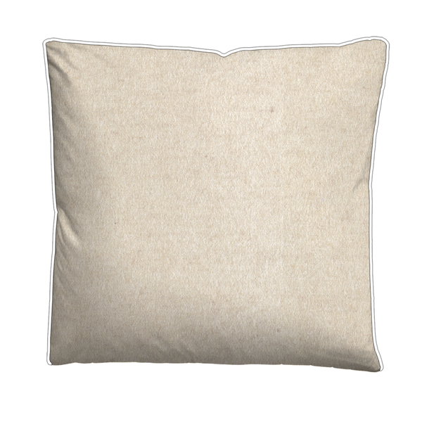 Melange-Flanell Bettwäsche Zordo - Beige - 135 x 200 cm + Kissen 80 x 80 cm