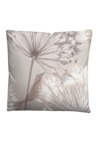 Mako-Satin Bettwäsche Faeda - Baumwolle - Taupe - 135 x 200 cm + Kissen 80 x 80 cm