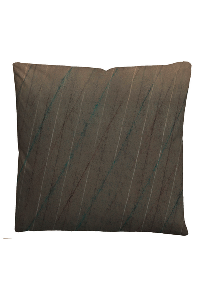 Feinbiber-Bettwäsche Maric - Baumwolle - Braun - 155 x 220 cm + Kissen 80 x 80 cm