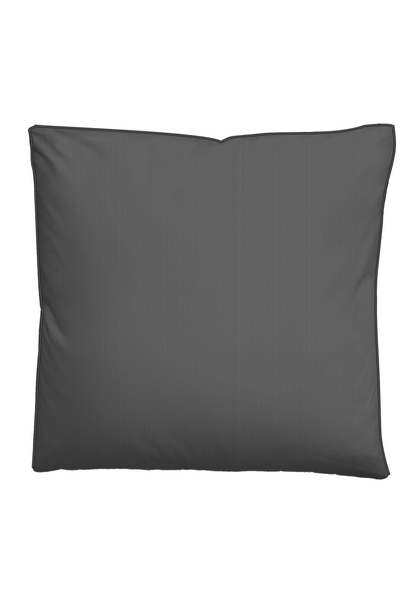 Mako Satin Bettwäsche Papis - Baumwolle - Anthrazit - 155 x 220 cm + Kissen 80 x 80 cm