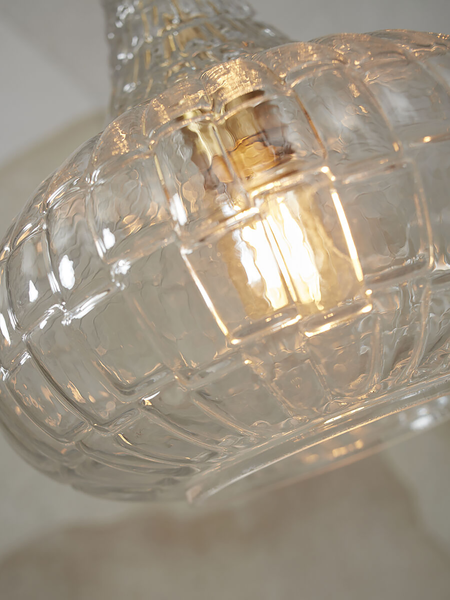 Hängeleuchte Venice Typ C - Glas - 1-flammig - Durchscheinend