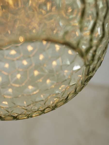 Hängeleuchte Venice Typ A - Glas - 1-flammig - Grün / Gold
