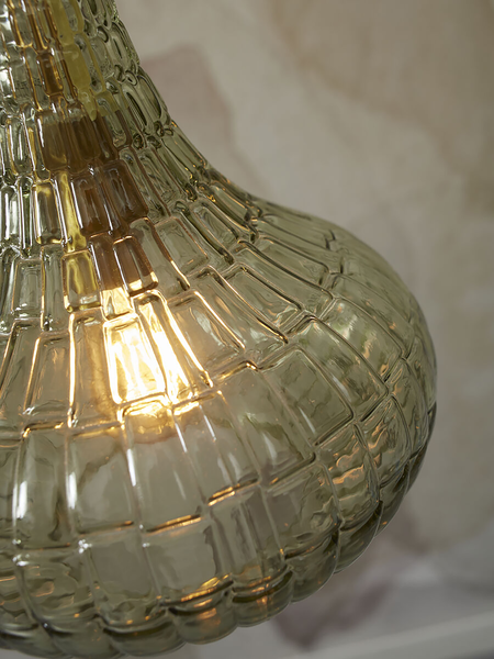 Hängeleuchte Venice Typ C - Glas - 1-flammig - Grün / Gold