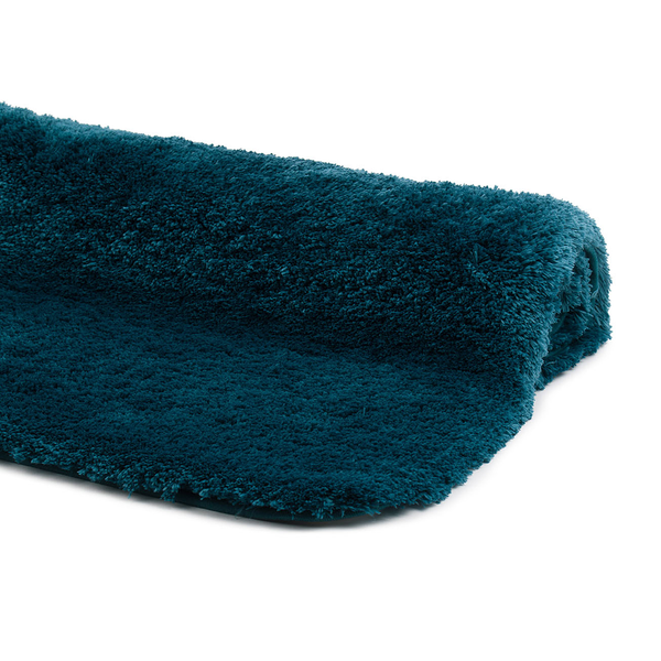 Badteppich Deluxe Typ A - Polyester - Petrol - 70 x 120 cm