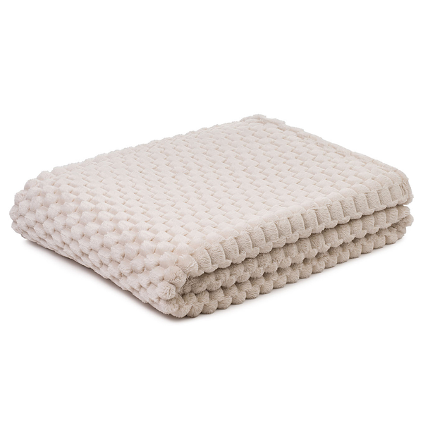 Wohndecke Jacquard Bubbles - Polyester - 150 x 200 cm - Creme