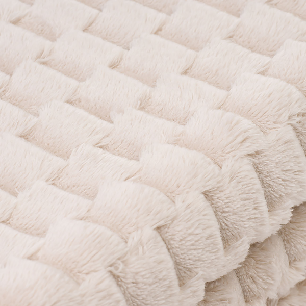 Wohndecke Jacquard Bubbles - Polyester - 150 x 200 cm - Creme