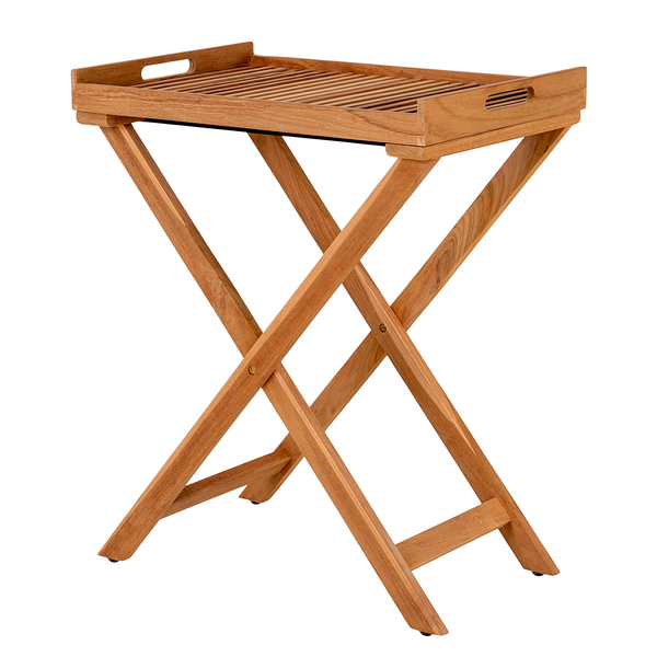 Massiver Tabletttisch Lhegri - Teak