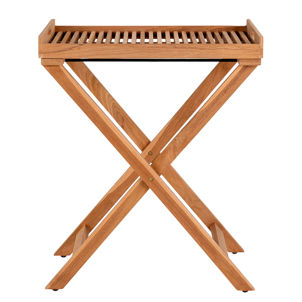 Massiver Tabletttisch Lhegri - Teak
