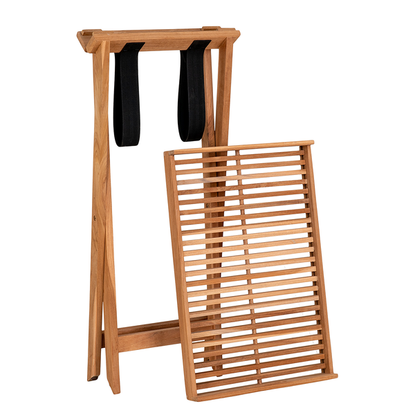 Massiver Tabletttisch Lhegri - Teak