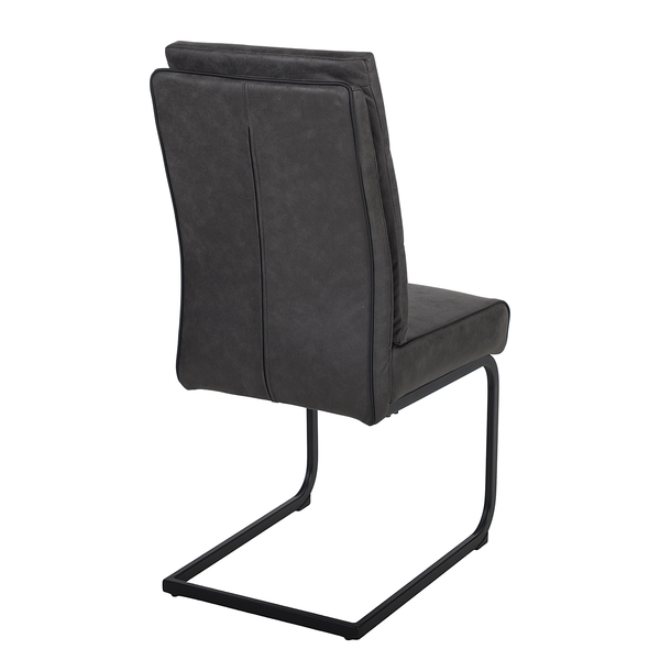 Freischwinger Marga - Grau - Microfaser - 46 x 100 x 63 cm