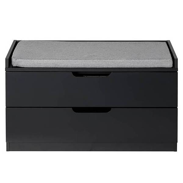 Garderobenbank Cholay - Schwarz