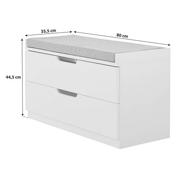 Garderobenbank Cholay - Schwarz