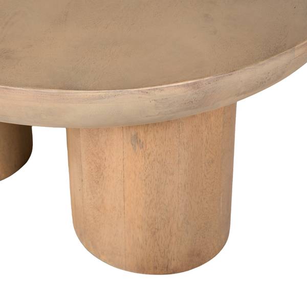 Massiver Couchtisch OLIDE - Akazie