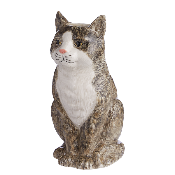 Vase MINKA Katze - Steingut - Grau
