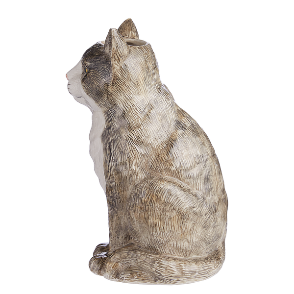 Vase MINKA Katze - Steingut - Grau