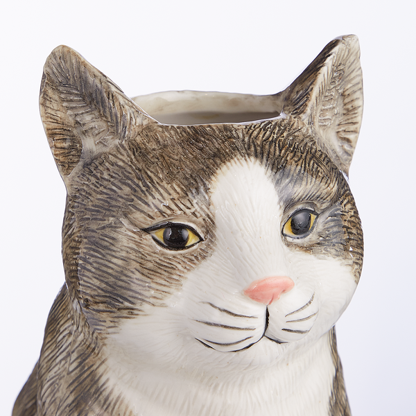 Vase MINKA Katze - Steingut - Grau