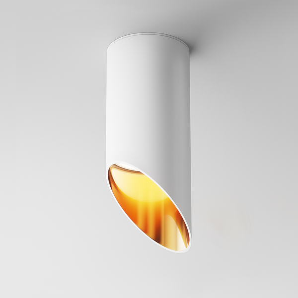 Deckenleuchte Lipari - Aluminium - 1-flammig - Weiß
