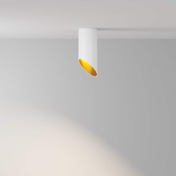 Deckenleuchte Lipari - Aluminium - 1-flammig - Weiß