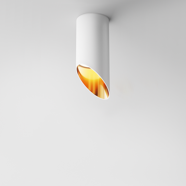 Deckenleuchte Lipari - Aluminium - 1-flammig - Weiß