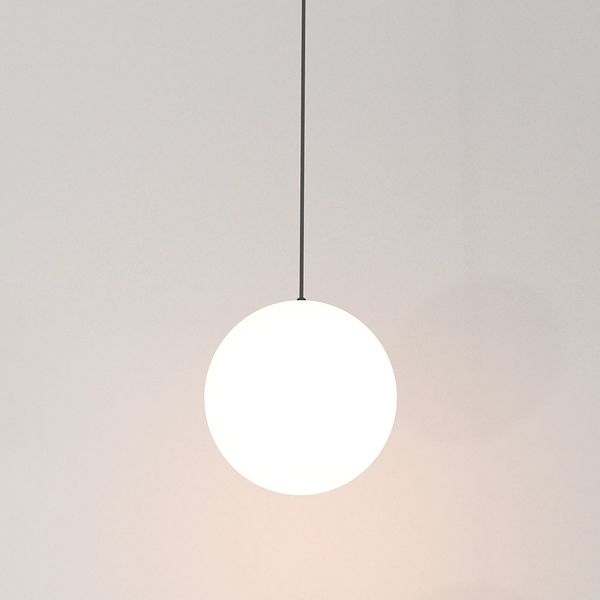 LED-Pendelleuchte Luna - Acrylglas / Aluminium - 1-flammig