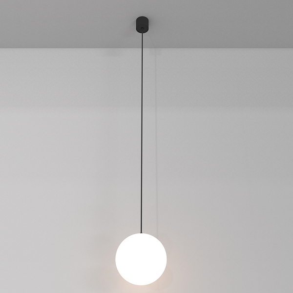 LED-Pendelleuchte Luna - Acrylglas / Aluminium - 1-flammig
