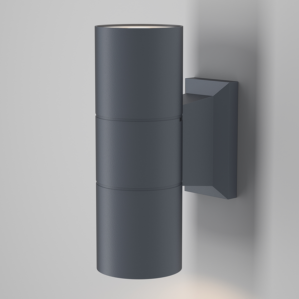 Wandleuchte Bowery Typ A - Aluminium - 2-flammig