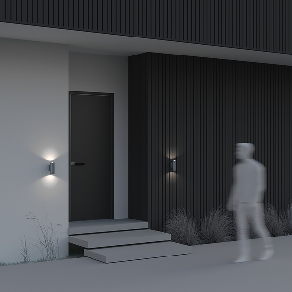 Wandleuchte Bowery Typ A - Aluminium - 2-flammig