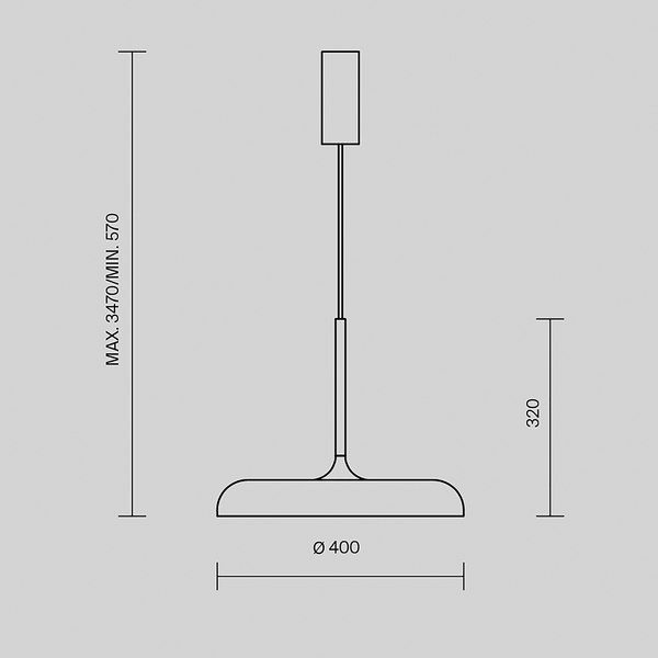 LED-Pendelleuchte Gerhard - Acrylglas / Metall - 1-flammig