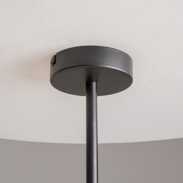 Pendelleuchte Memory Typ B - Milchglas / Metall - 4-flammig