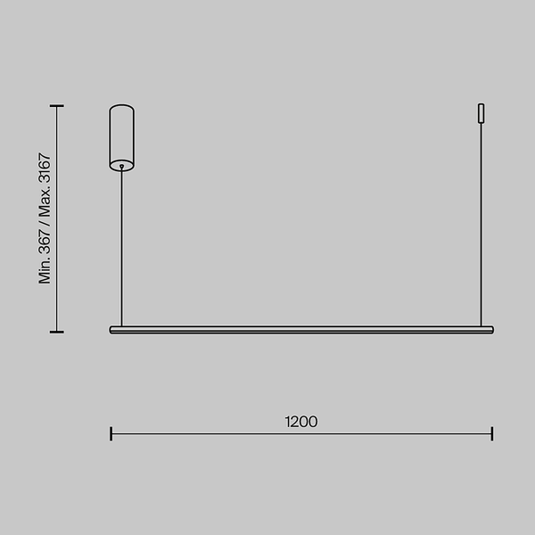 LED-Pendelleuchte Halo Typ B - Kunststoff / Aluminium - 1-flammig