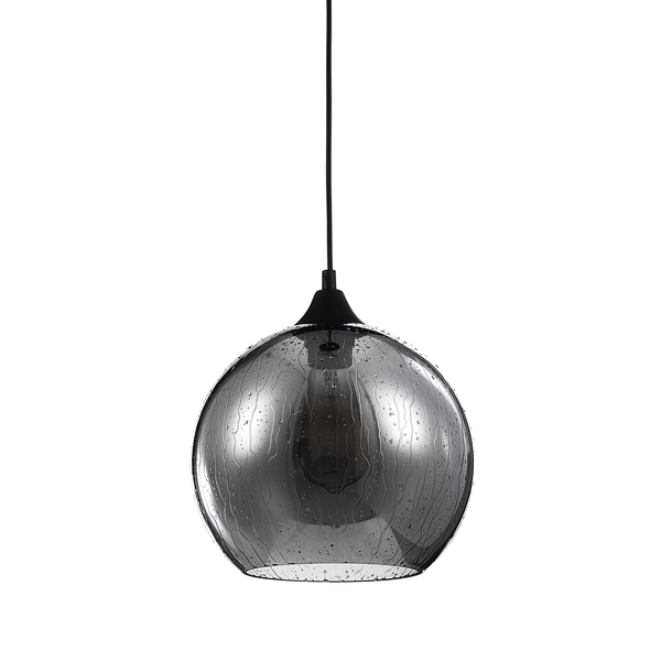 Pendelleuchte Bergen - Rauchglas / Metall - 1-flammig