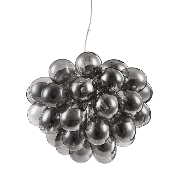 Pendelleuchte Balbo - Rauchglas / Metall - 8-flammig