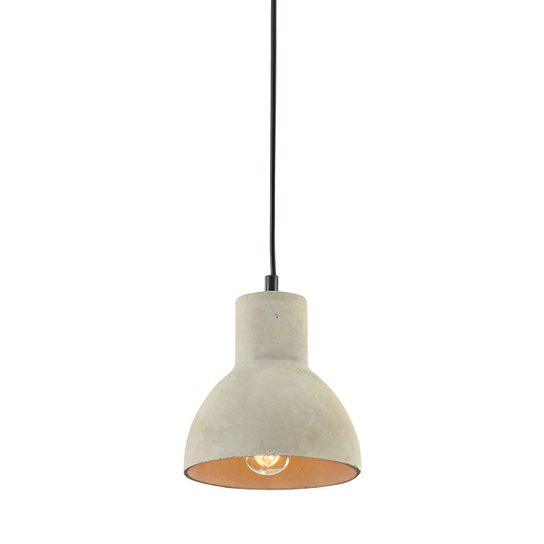 Pendelleuchte Broni - Beton / Metall - 1-flammig