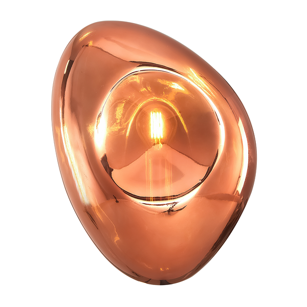 Wandleuchte Mabell Typ A - Farbglas / Metall - 1-flammig