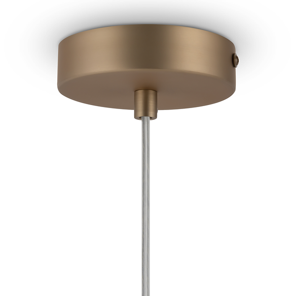 Pendelleuchte Basicform Typ C - Milchglas / Metall - 1-flammig