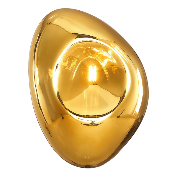 Wandleuchte Mabell Typ C - Farbglas / Metall - 1-flammig