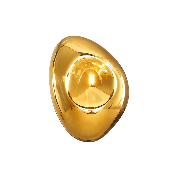 Wandleuchte Mabell Typ C - Farbglas / Metall - 1-flammig