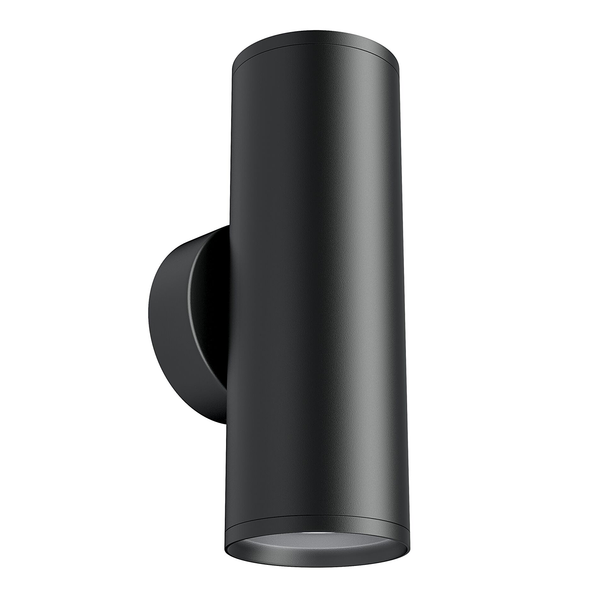 Wandleuchte Focus S Typ A - Aluminium - 2-flammig - Schwarz