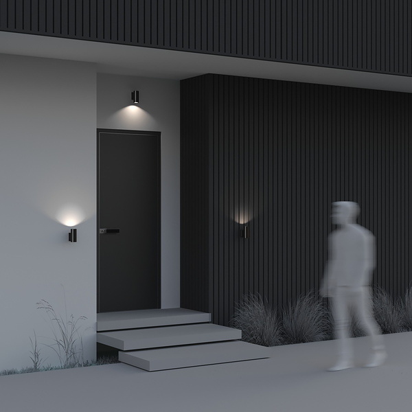 Wandleuchte Bowery Typ B - Aluminium - 1-flammig