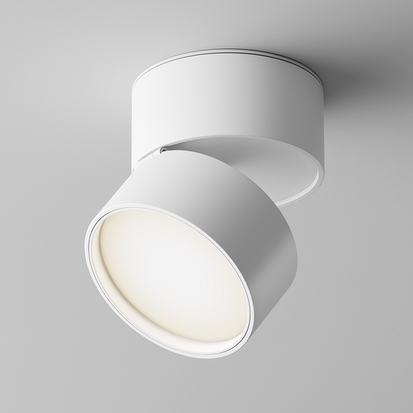 LED-Deckenleuchte Onda - Aluminium - 1-flammig - Weiß