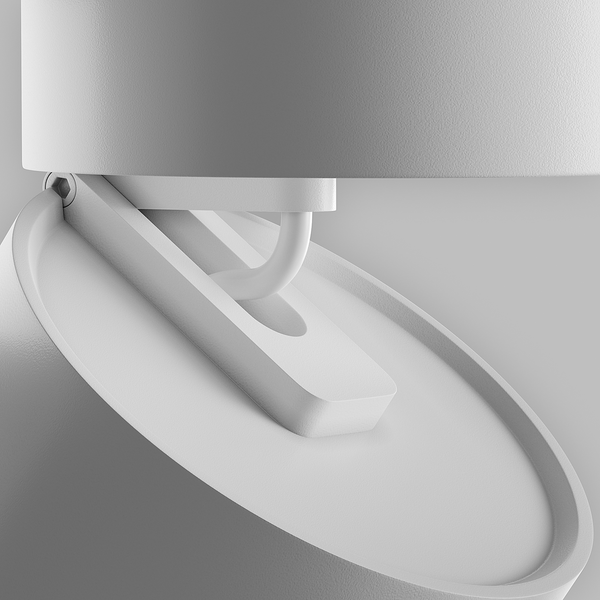 LED-Deckenleuchte Onda - Aluminium - 1-flammig - Weiß