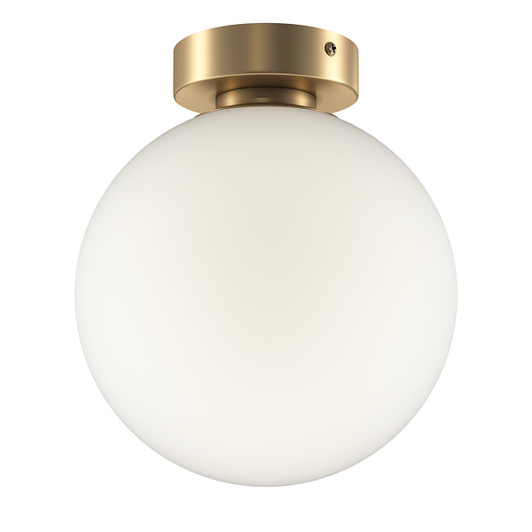 Wandleuchte Basicform Typ C - Milchglas / Metall - 1-flammig