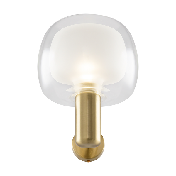 Wandleuchte Vision - Klarglas / Aluminium - 1-flammig
