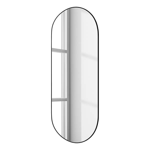 Spiegel Lukima - Metall - Schwarz