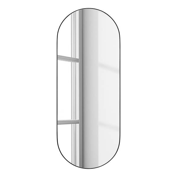 Spiegel Lukima - Metall - Schwarz